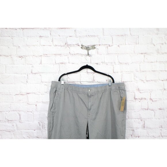 LL Bean Lakewashed Stretch Khakis Comfort Waist Standard Fit Gray XXL 32" - Picture 2 of 10